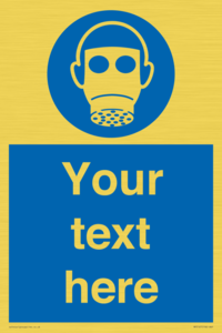 Custom Respirator Required Sign